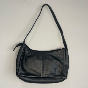 Maple 47 Vintage Black Leather Y2K Mini Shoulder Purse
